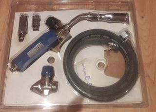 Soplete soldador fontanero con bombona pequeña