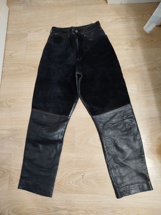 PANTALON CUERO Y ANTE
