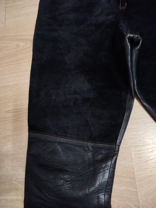 PANTALON CUERO Y ANTE
