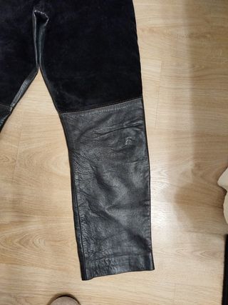 PANTALON CUERO Y ANTE
