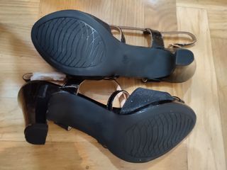 Sandalias negras de fiesta 40