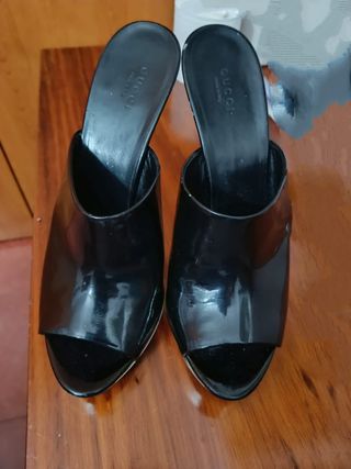 Zandalias GUCCI mujer talla 40 tacón 