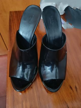 Zandalias GUCCI mujer talla 40 tacón 