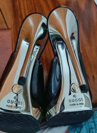Zandalias GUCCI mujer talla 40 tacón 