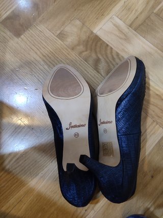 Zapatos de fiesta azul marino