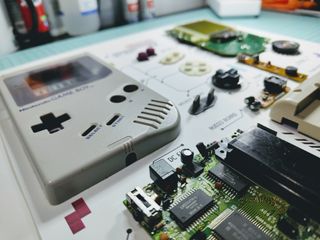 Cuadro marco box art game boy nintendo tetris