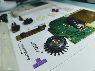 Cuadro marco box art game boy nintendo tetris