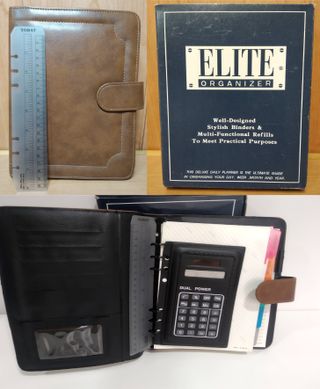Agenda con regla y calculadora, 23x18 cm