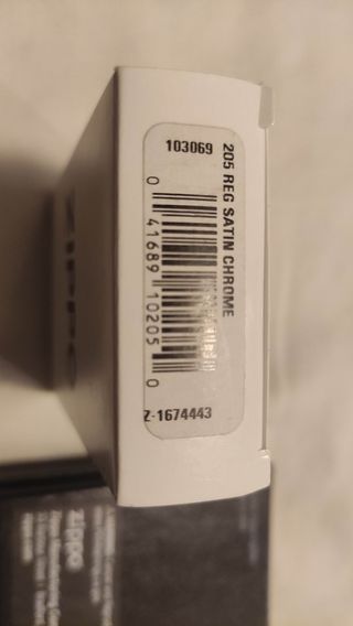 Zippo cromo satinato accendino