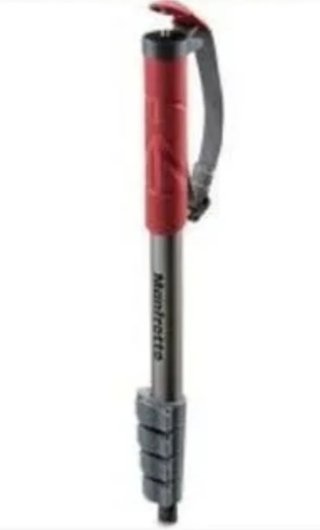 2 Monopie Manfrotto MMCompact-BK Negro y Rojo NEW!