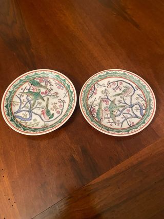 Piattini orientali decorati a mano