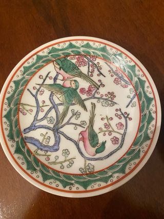 Piattini orientali decorati a mano
