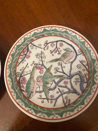 Piattini orientali decorati a mano