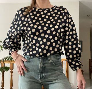 Blusa de topos Mango