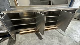 MUEBLE ACERO HOSTELERIA 300x60x98 de alto