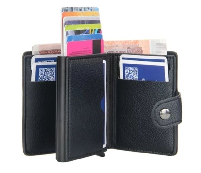 Portafoglio uomo con clip porta carte