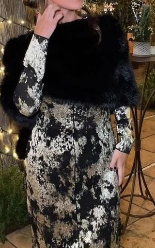 Vestido semipermanente tul fiesta 
