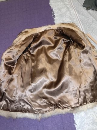 Chaqueta piel de zorro auténtica 
