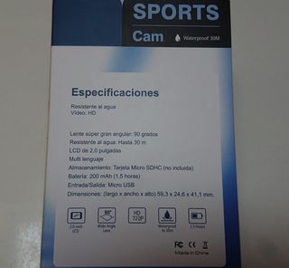 Cámara deportiva On board NUEVA