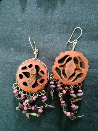 Lote 9 pares pendientes bisutería