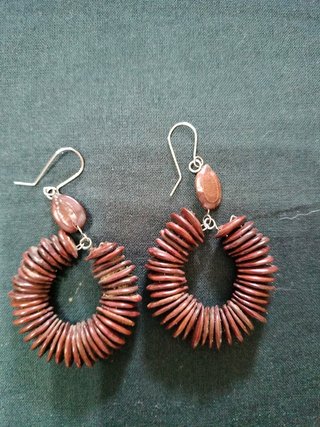 Lote 7 pares pendientes bisutería