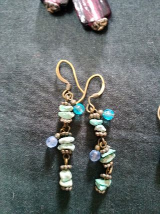 10 pares pendientes bisutería