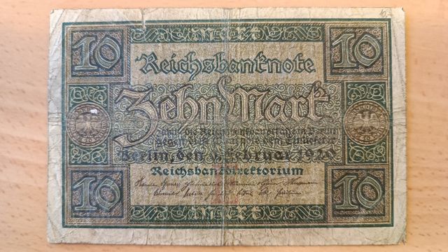 🇩🇪 Billete 10 Marcos 1920 - Alemania 