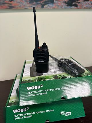 2 Walkie talkie POLMAR WORK 3 NUEVOS uso libre