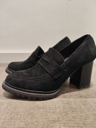 Zapatos mocasin de tacón