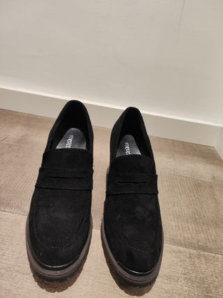 Zapatos mocasin de tacón