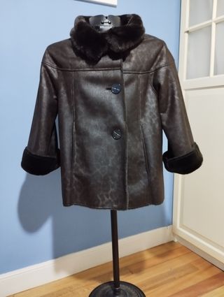 Chaquetón piel sintética 