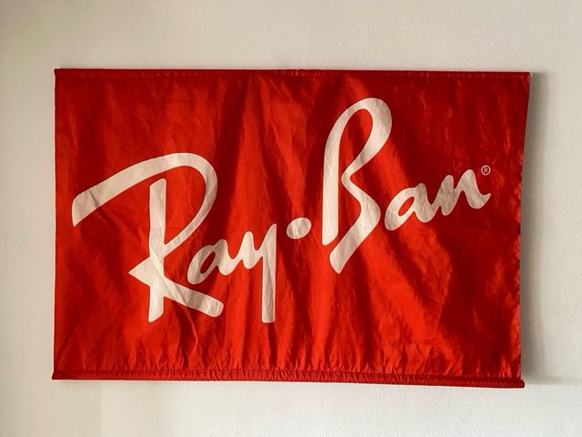 BANDERA PUBLICITARIA RAY BAN GAFAS DE SOL AÑOS 90