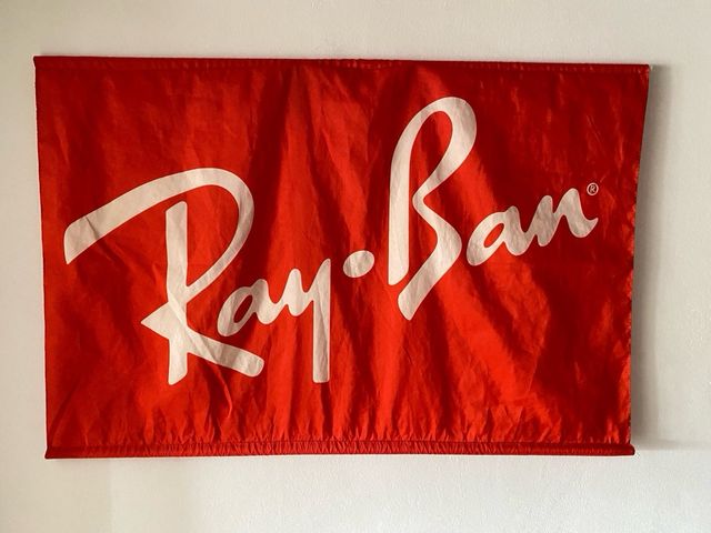 BANDERA PUBLICITARIA RAY BAN GAFAS DE SOL AÑOS 90