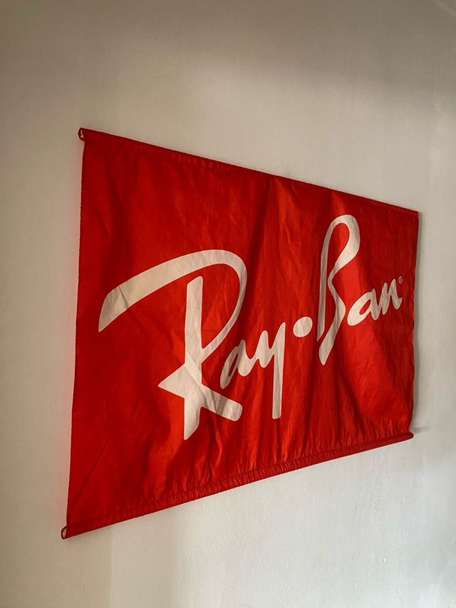 BANDERA PUBLICITARIA RAY BAN GAFAS DE SOL AÑOS 90