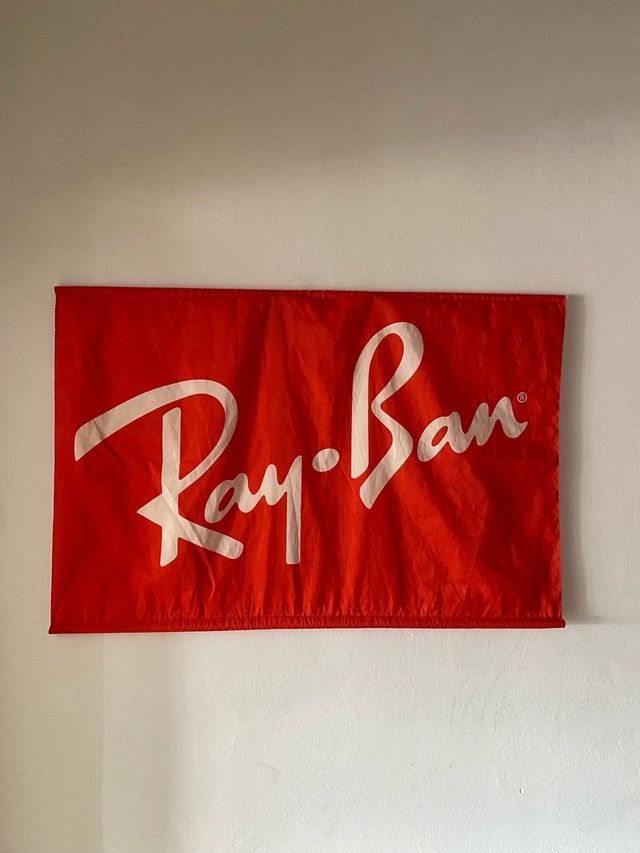 BANDERA PUBLICITARIA RAY BAN GAFAS DE SOL AÑOS 90