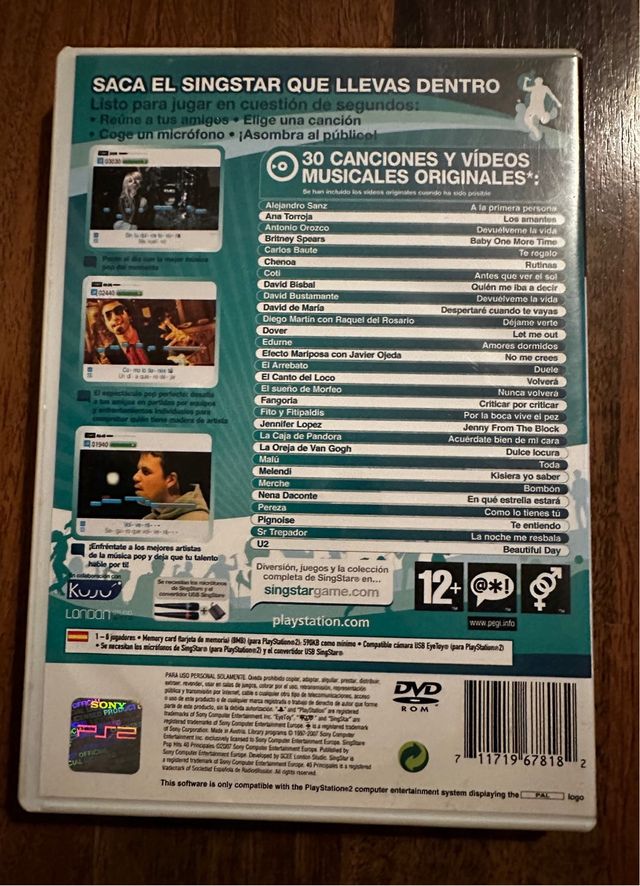 Singstar playstation 2