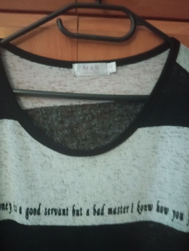 Camisola ancha transparente