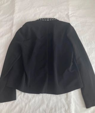 Chaqueta negra tachuelas vintage
