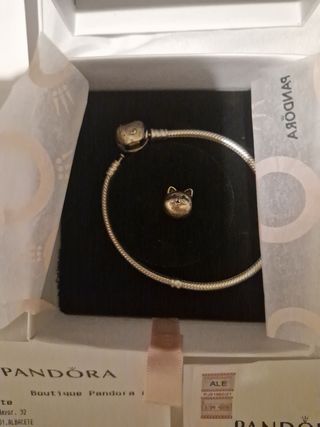 Pulsera Pandora con gatito 
