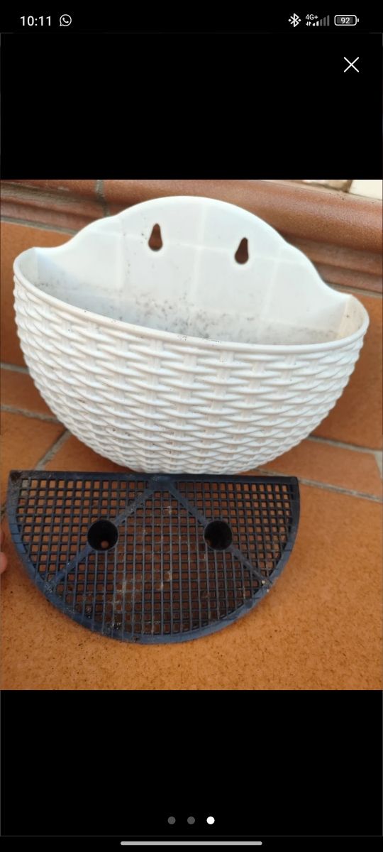 Macetas de plástico para colgar