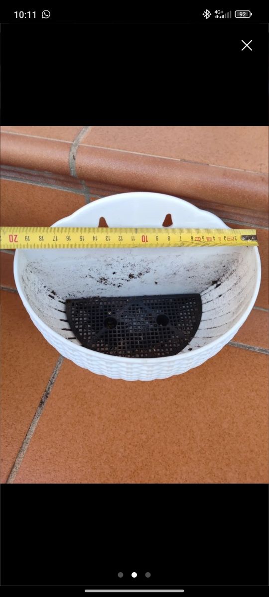 Macetas de plástico para colgar