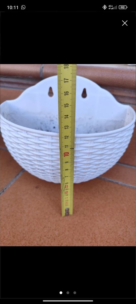 Macetas de plástico para colgar