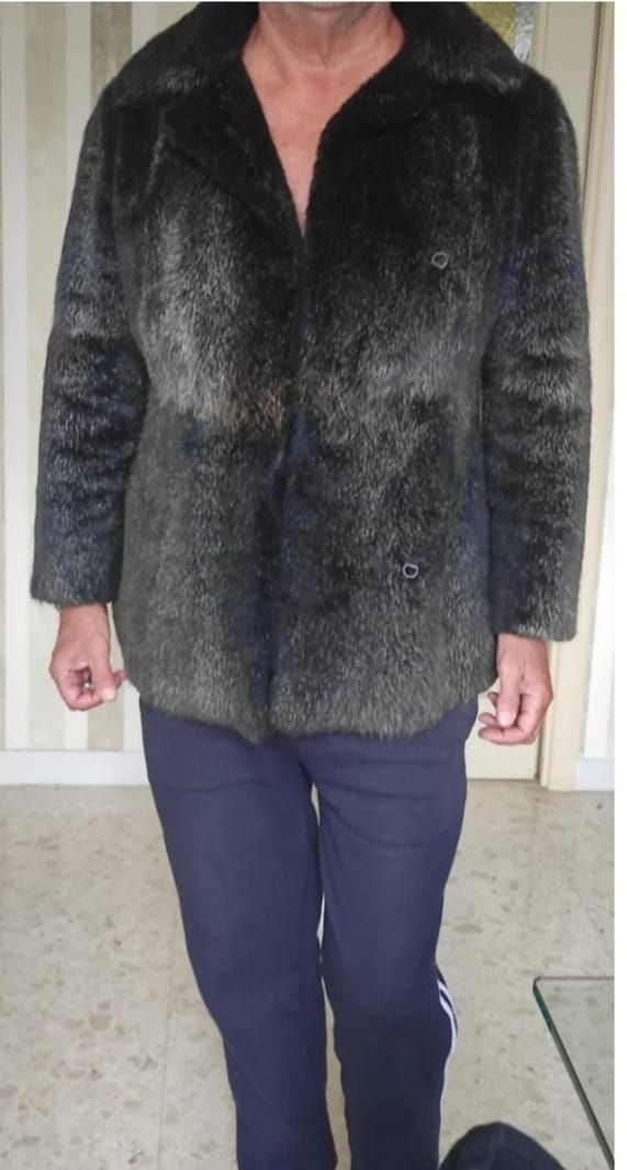 Pelliccia Castoro blu.