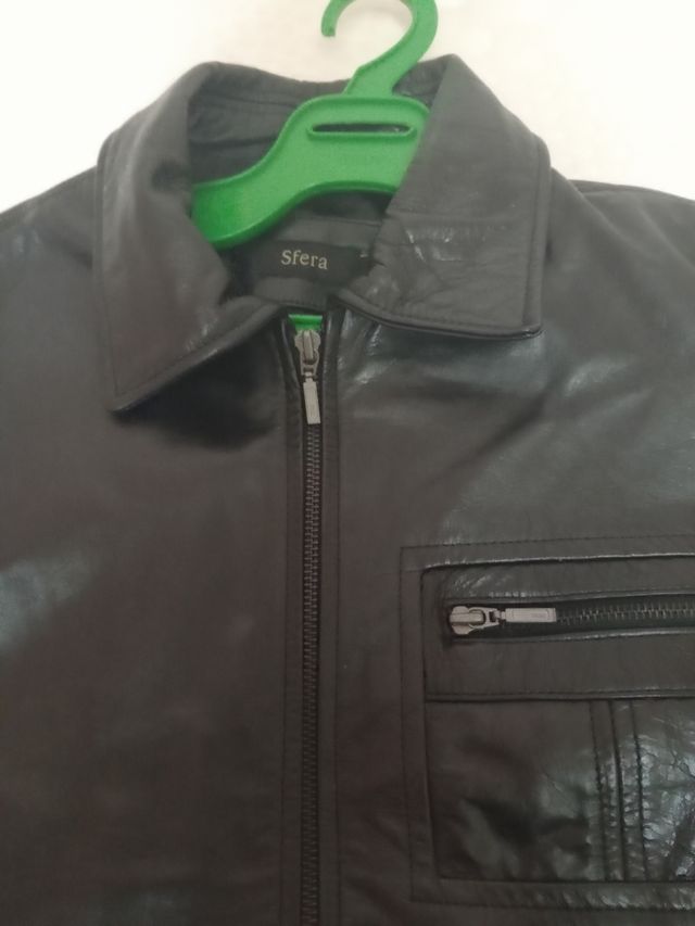 Chaqueta de hombre de cuero