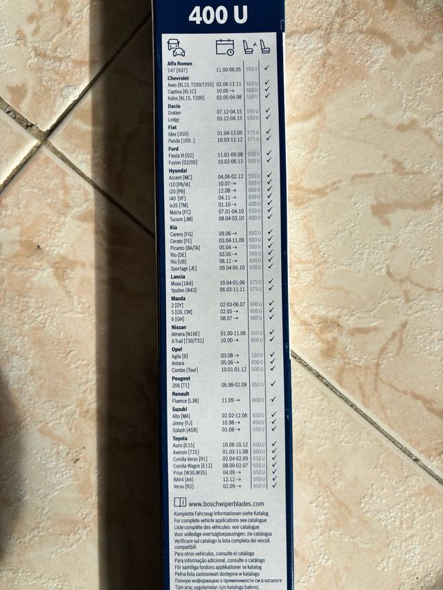 Limpiaparabrisas Bosh