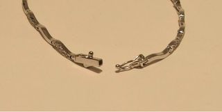 PULSERA DE ORO BLANCO 18K/7.6Gr