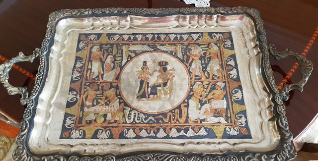 Bandeja metal de Egipto