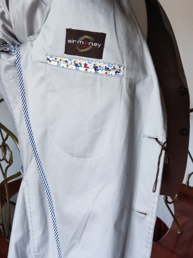 Giacca uomo grigio perla. Sirmoney. 50