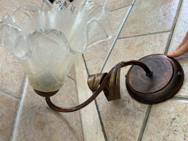 Plafoniere in vetro soffiato e rame