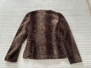 Blazer de pelo marrón